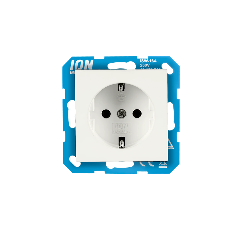 ION Industries | Wandcontactdoos RA E1 Mat Alpin Wit