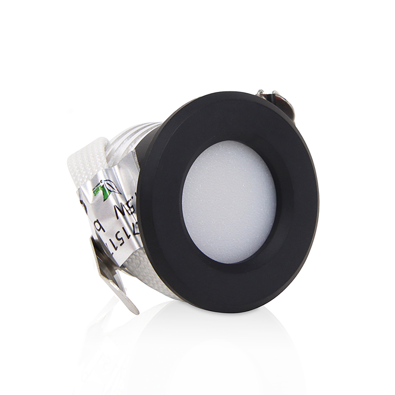 LED MINI INBOUWSPOT PHOBOS 3.4W DIM ZWART - 3000K