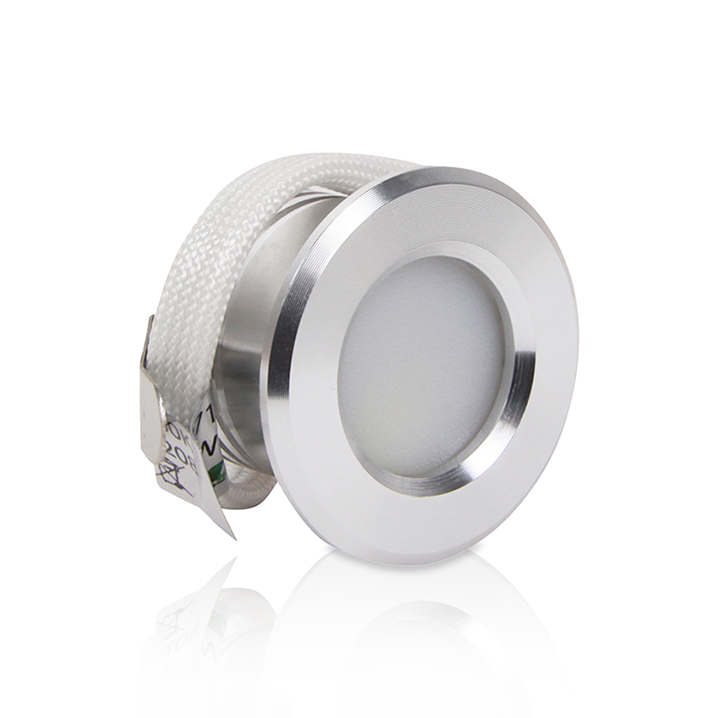 LED MINI INBOUWSPOT PHOBOS 3.4W DIM ZILVER - 3000K