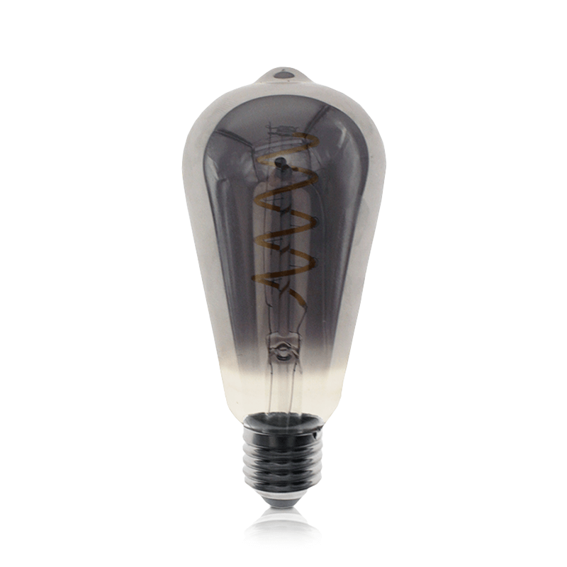 LED FILAMENT E27 EDISON DIMBAAR SMOKY 6W