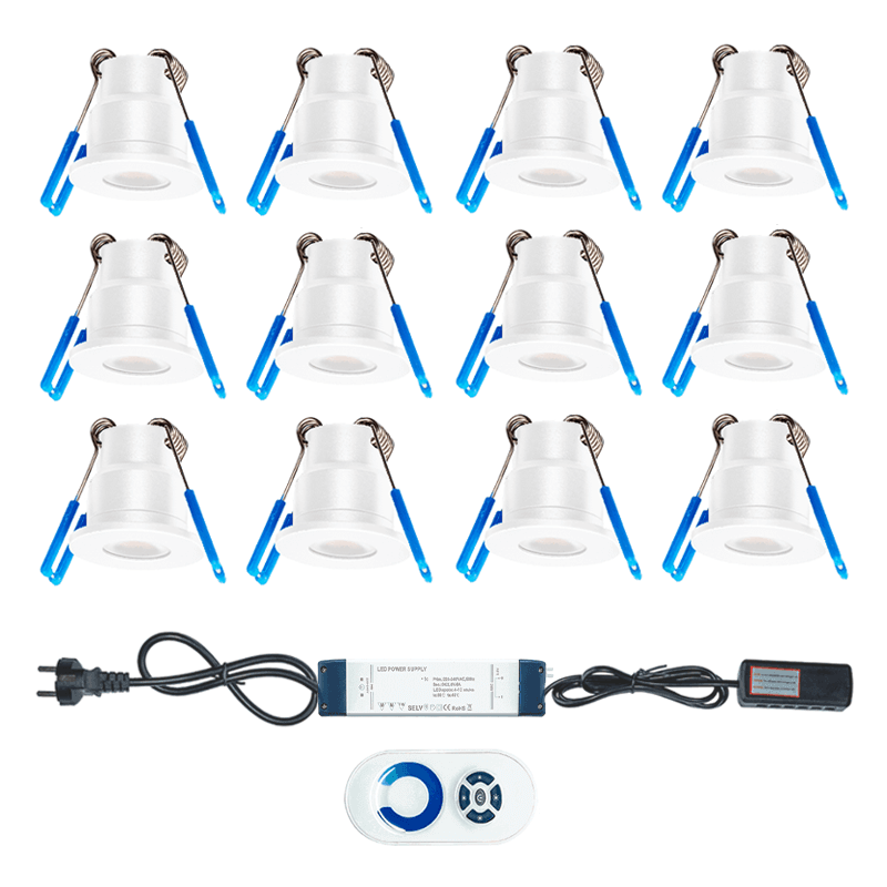LED VERANDASPOTJES STRING 12 STUKS WIT