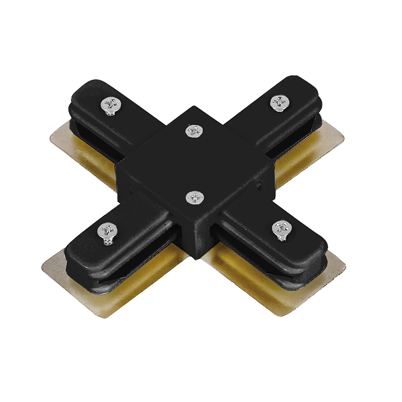 1-FASE RAIL X-connector zwart