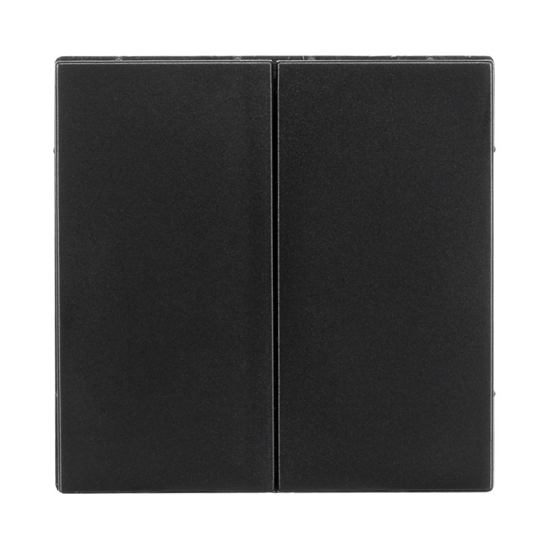 Tastdimmer Knop Duo V1/J1 Mat Zwart