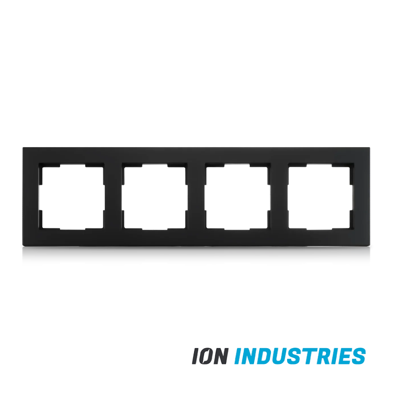 ION INDUSTRIES | Afdekraam 4-voudig V1 Mat Zwart