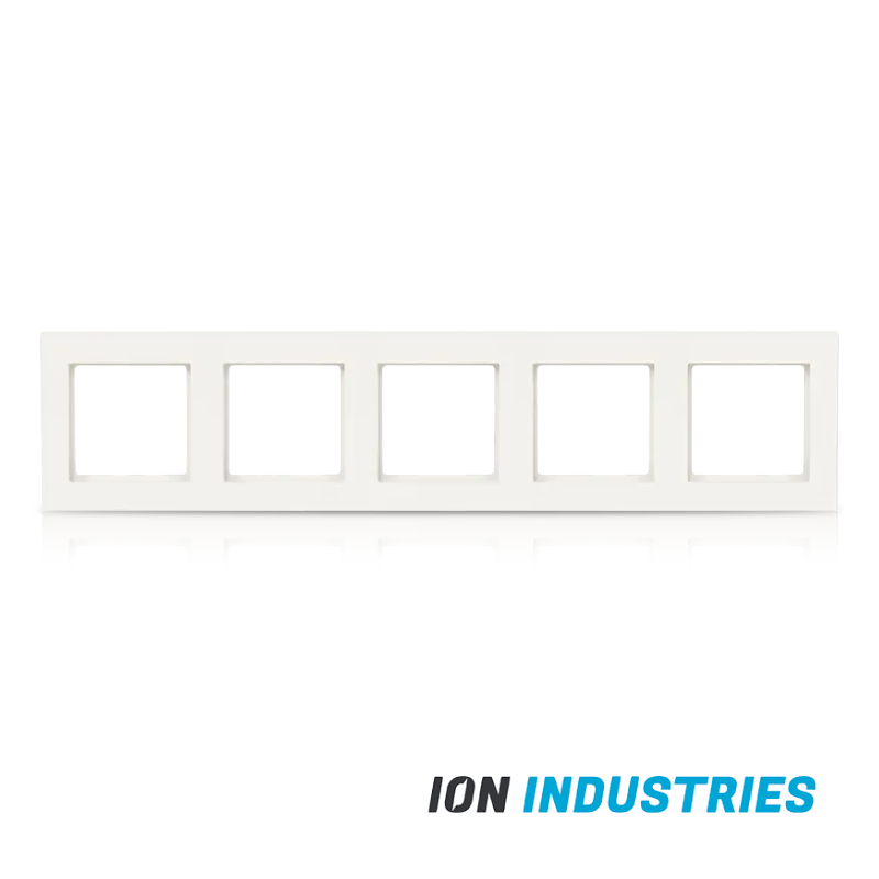 ION INDUSTRIES | Afdekraam 5-voudig V1 Alpin Wit
