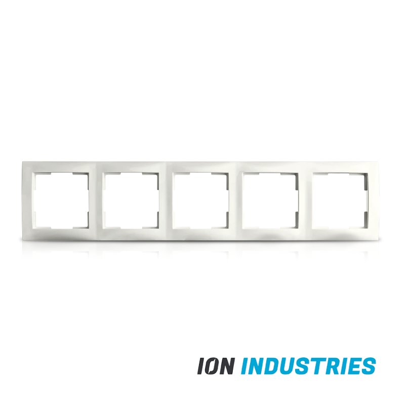 ION INDUSTRIES | Afdekraam 5-voudig E1 Alpin Wit