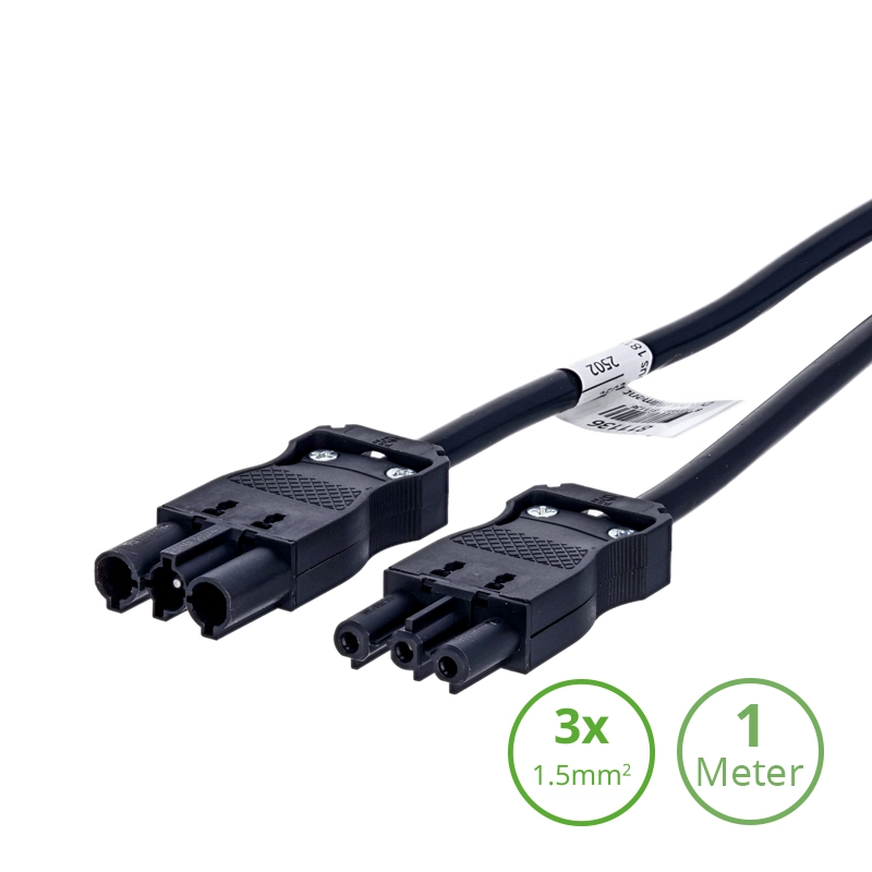 3-SWP VERLENGSNOER | 1.0 METER | 3×1.5mm²