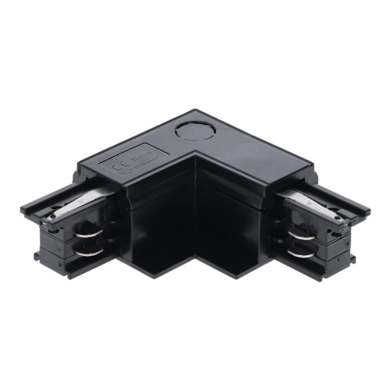 INBOUW 3-FASE | L-VORM CONNECTOR | INSIDE | ZWART