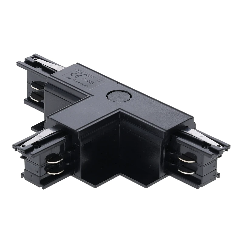 INBOUW 3-FASE | T-VORM CONNECTOR | LEFT-1 | ZWART