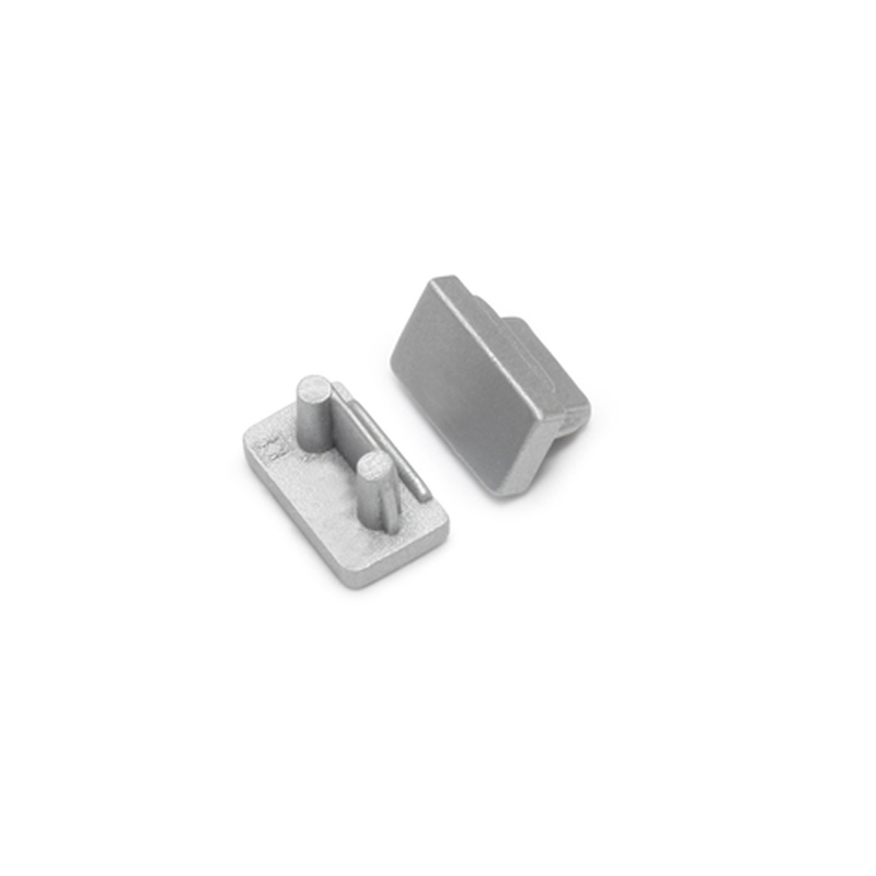 END CAP ZONDER KABELOPENING SLIM 8MM zilver (1 zakje a 20 stuks)