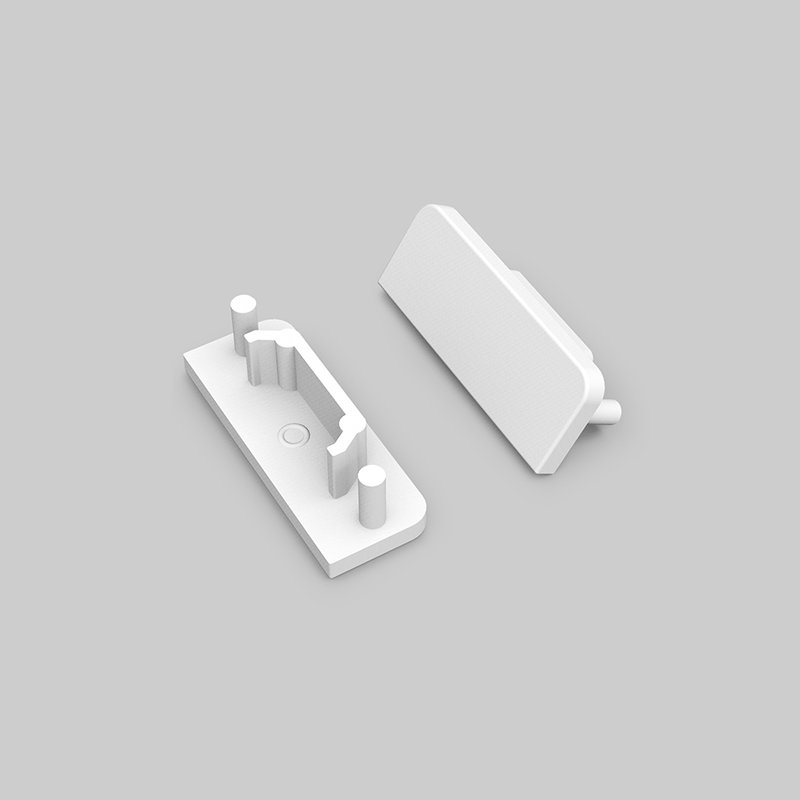 END CAP ZONDER KABELOPENING SURFACE 14MM (2 stuks) WIT