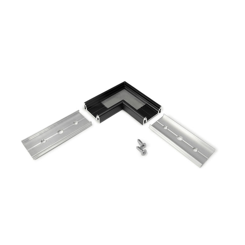 HOEKSTUK SURFACE ZWART 14mm (1 zakje a 1 stuk)