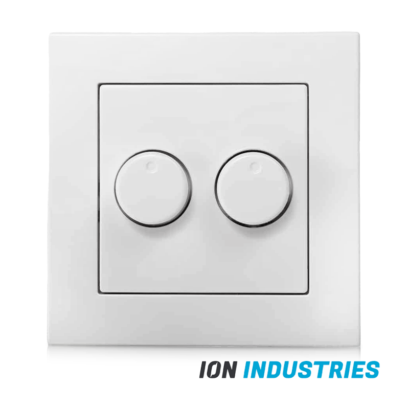 DUO DIMMER AFDEKPLAAT | HELDERWIT | ION INDUSTRIES