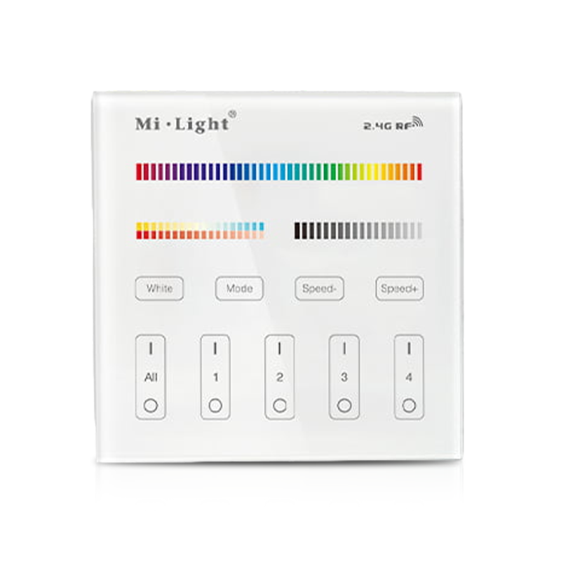 MI-LIGHT AFSTANDSBEDIENING 4 GROEPEN RGB+CCT