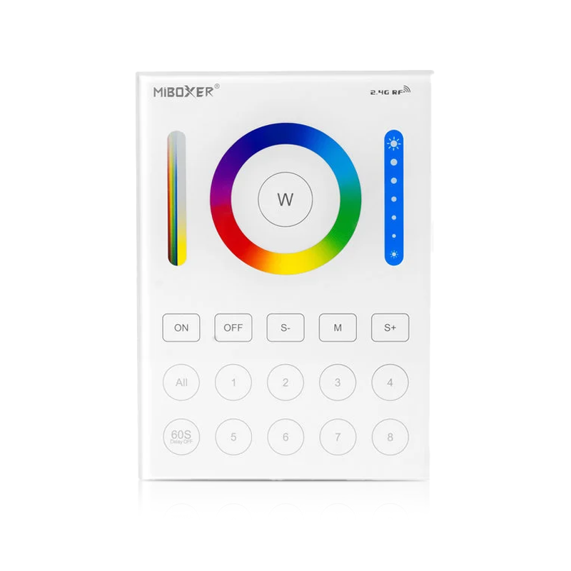 MI-LIGHT AFSTANDSBEDIENING 8 GROEPEN RGB+CCT