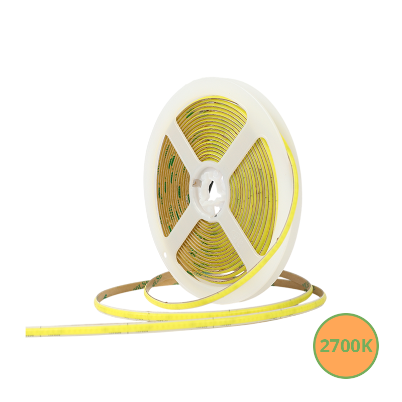 COB LEDSTRIP | 3MM | 24V | IP20 | 5M | 8W/M | 2700K