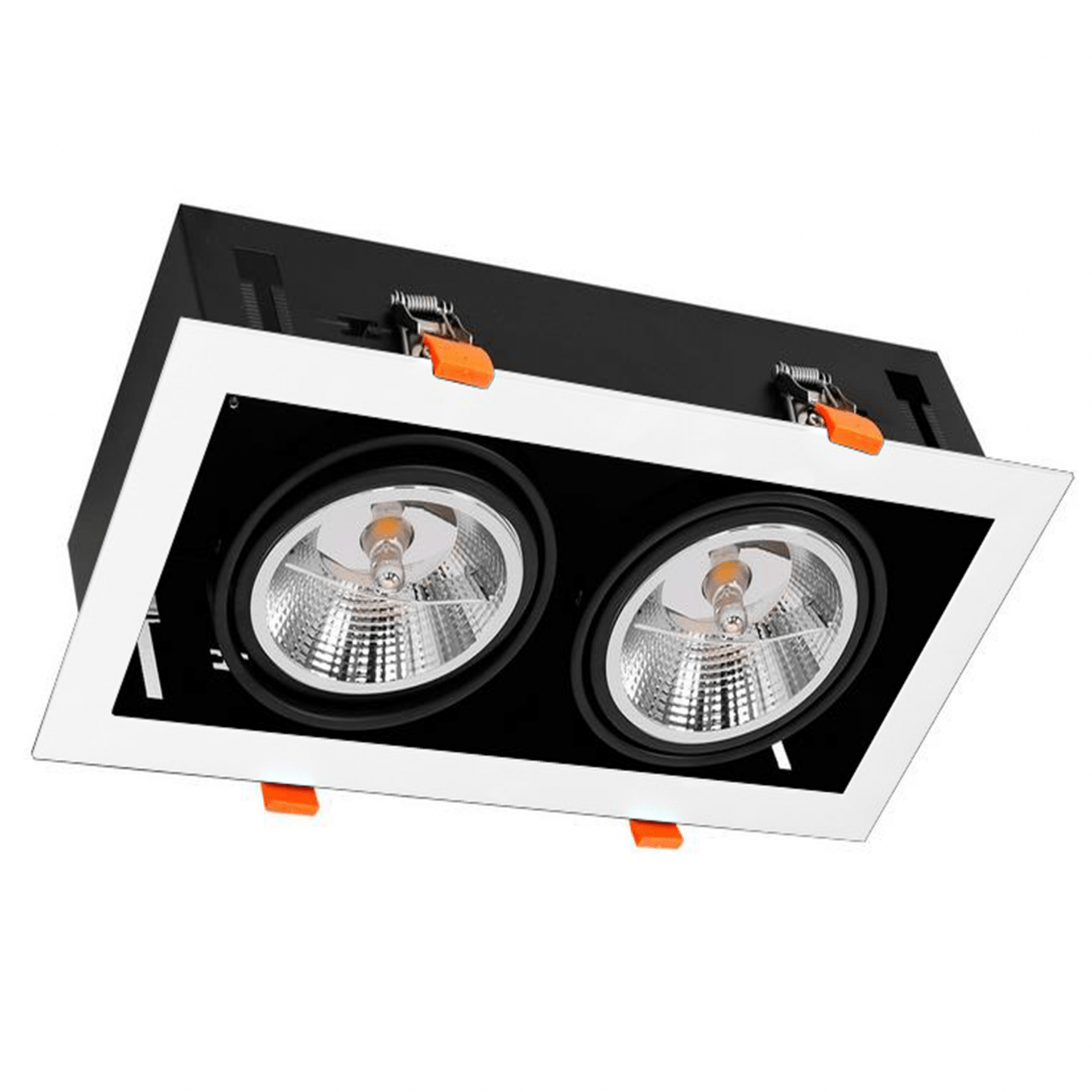 AR111 INBOUWARMATUUR MET 2xGU10 FITTING