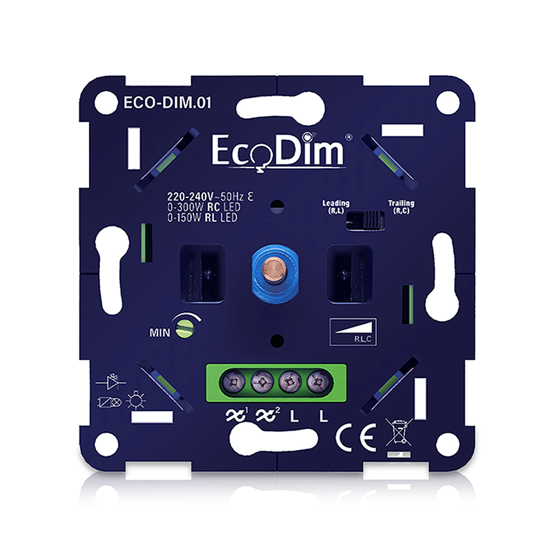 Led dimmer universeel 0-300W fase aan- en afsnijding (RLC)