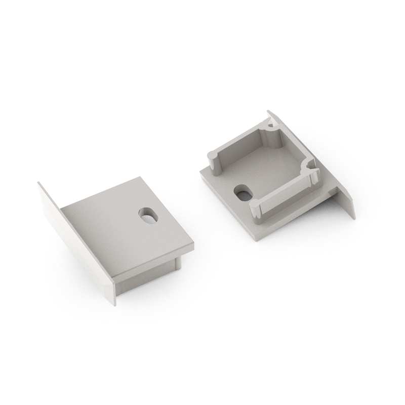 END CAP MET KABELOPENING INBOUW SMART 16MM (20 stuks)