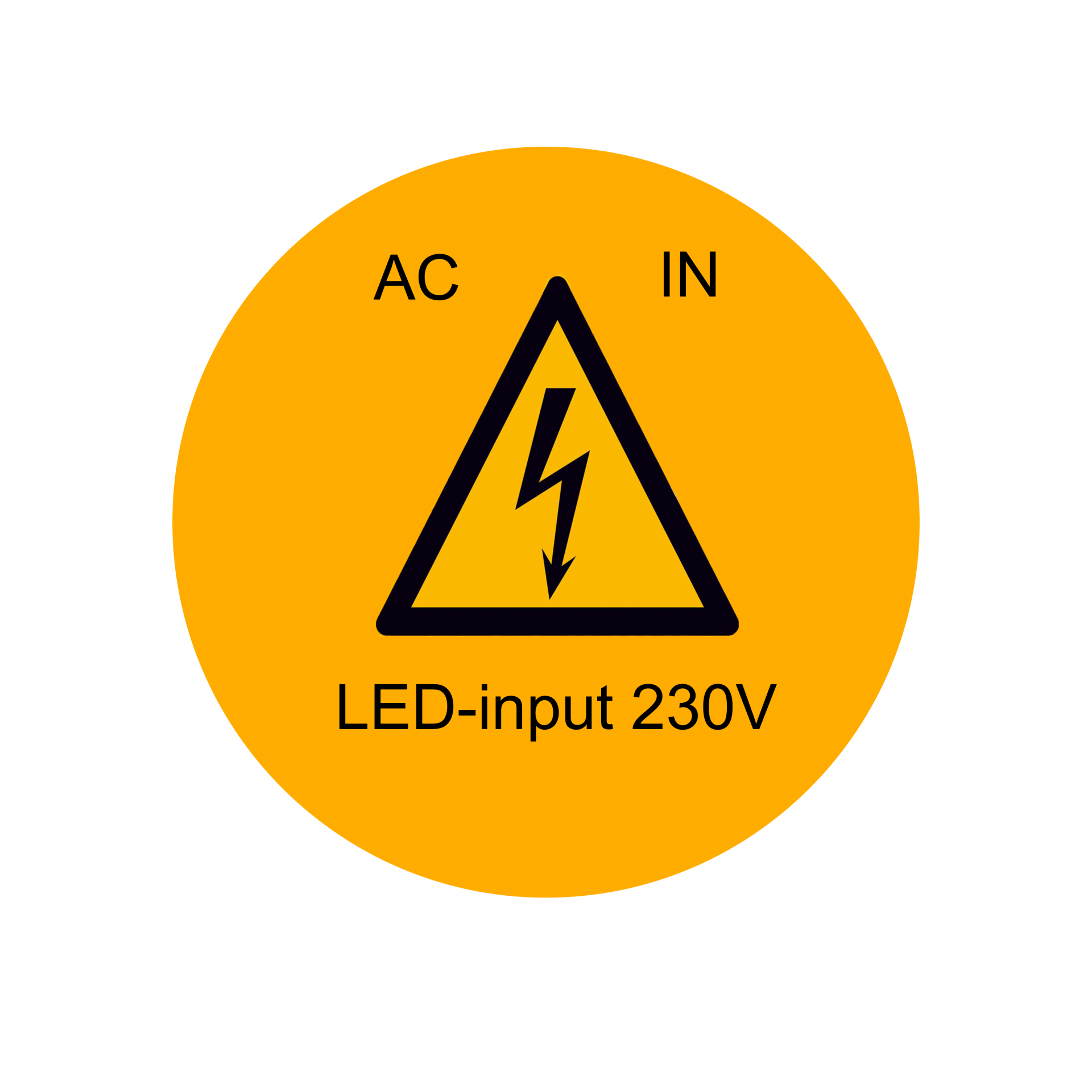 ETIKETTEN LED-INPUT 230V (100 stuks per rol)