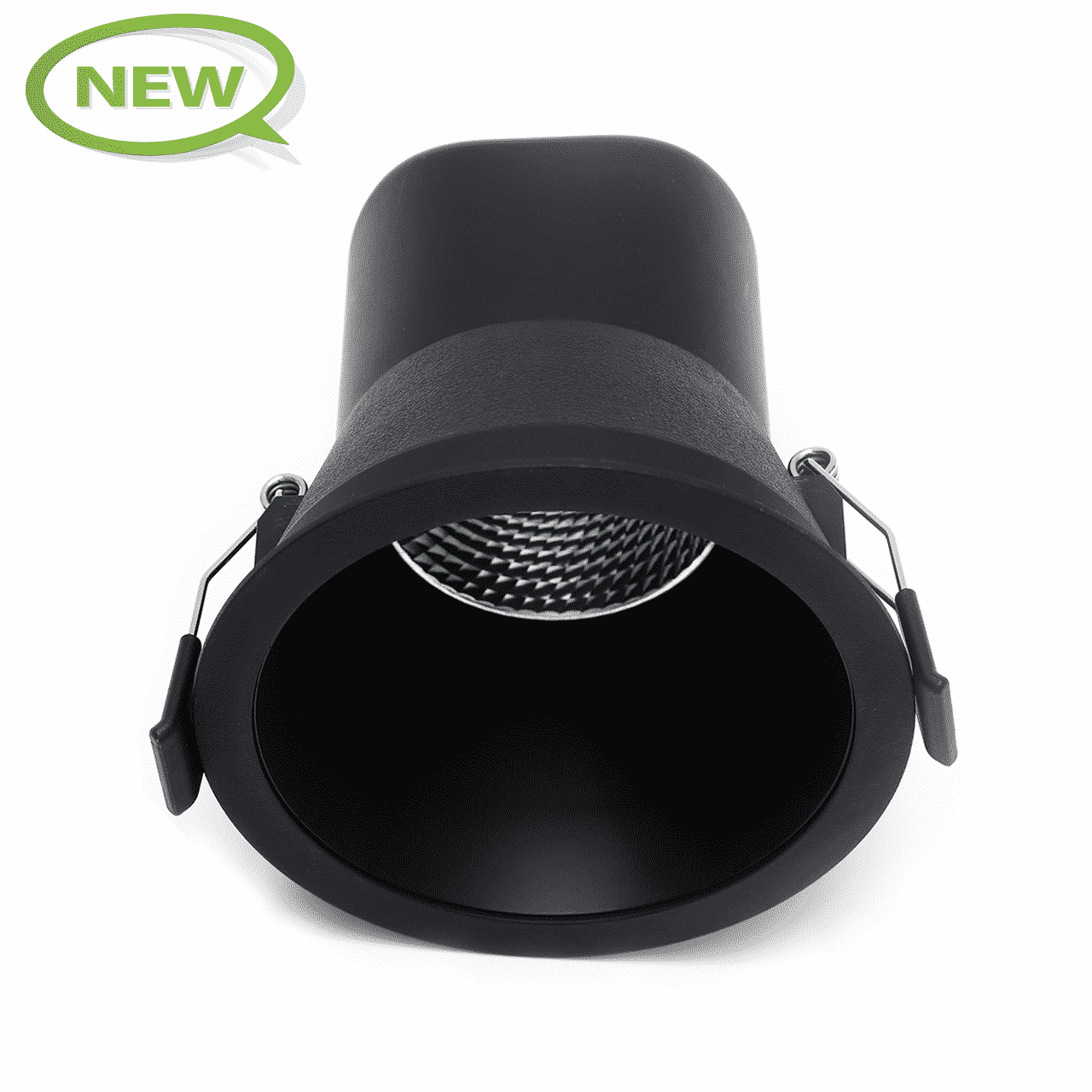 LED INBOUWSPOT MIRACLE 9W DIM ZWART - 2700K