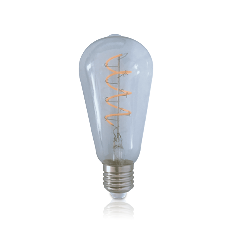 LED FILAMENT E27 EDISON DIMBAAR CLEAR 4W - 2200K | Warm white